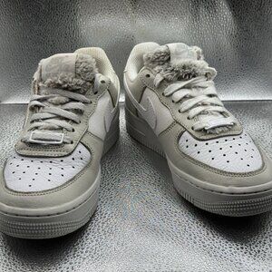RARE 🚀 Size 5.5 Nike Wmns Air Force 1 '07 Low 'Light Bone' DC1165-001‎